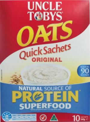 Cereal offender: Uncle Tobys joins ACCC's naughty list